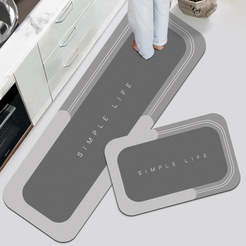 Lisslune | Modern Water Absorbent Anti-slip Area Rugs