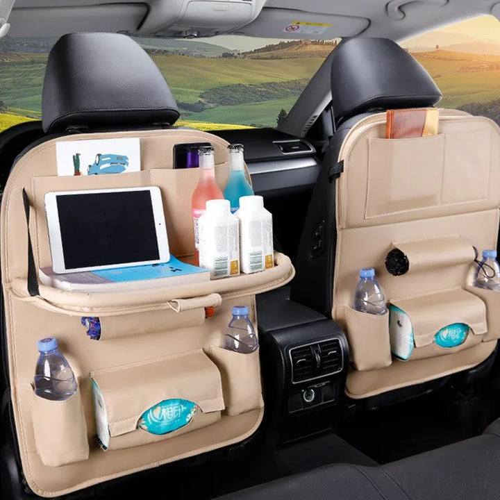 Lisslune | Seatback Organizer with Folding Table Tray