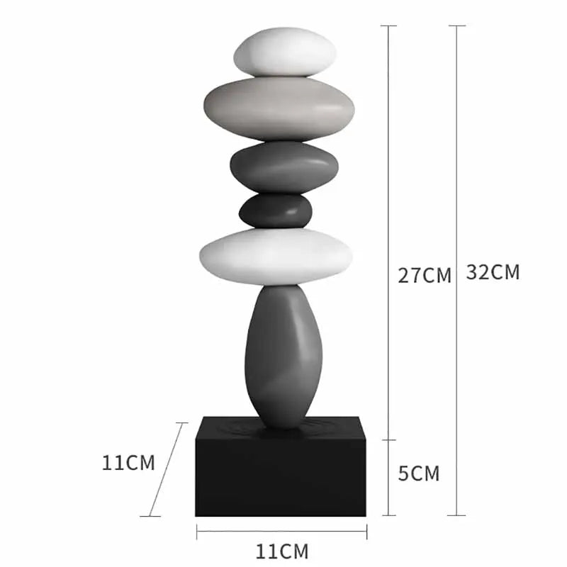 Lisslune | Zen Stone Stack Aesthetic Home Decor