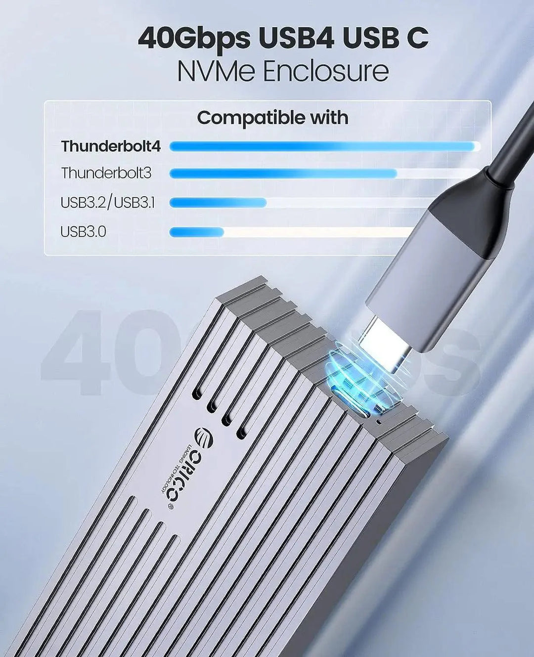 Lisslune | Next-Gen USB4 NVMe M.2 SSD Case - Unleash lightning-fast data transfers