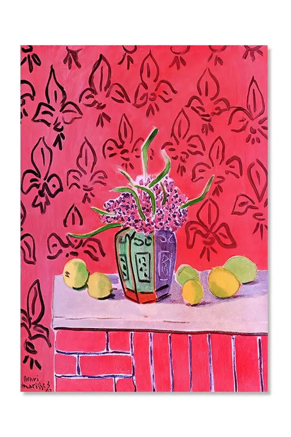 Lisslune | Aesthetic Matisse Retro Canvas Poster