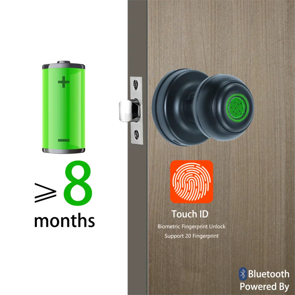 Lisslune | Touch Secure Fingerprint Smart Door Knob