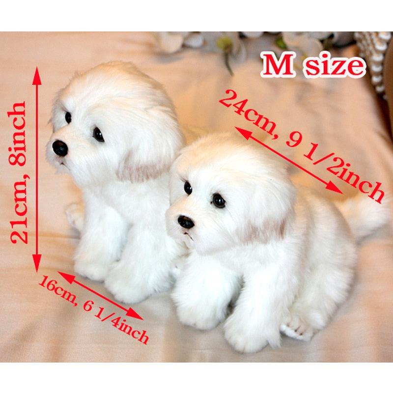 Lisslune | Opulent Maltese Puppy Plush: A demanding furry companion
