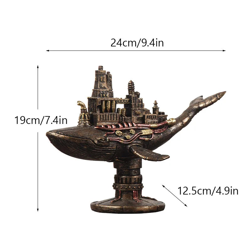 Lisslune | Steampunk Octopus Mechanical Traveler Figurines Home Decors