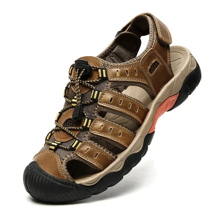 Lisslune | Summer Men's Outdoor Sandals Beach Shoes Genuine Leather Trekking Hiking