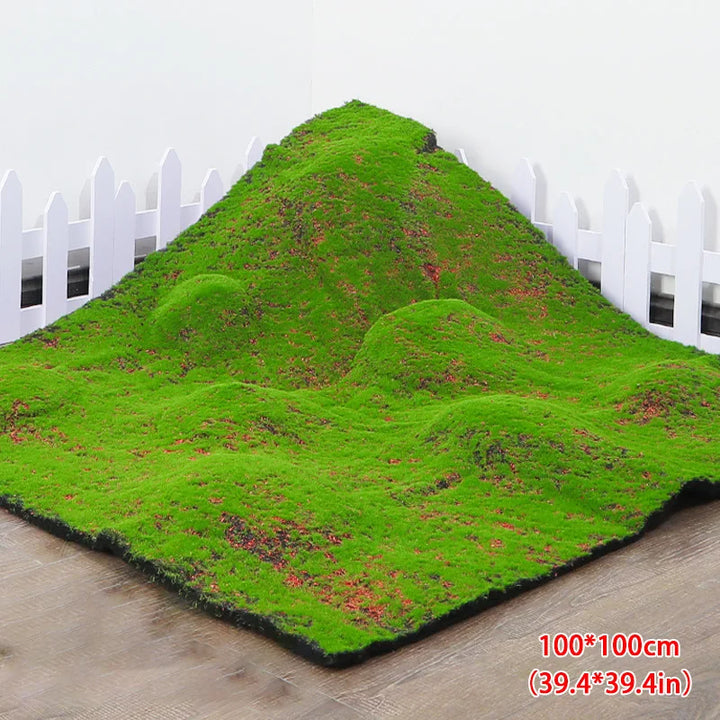 Rynx | 50/100cm 11Styles Artificial Turf Carpet Artificial Moss Grass Garden Landscape Rolls Festival Wedding Decoration Mats Carpet