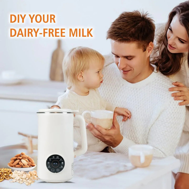 Lisslune | NutriBlend 8-in-1 Plant-Based Milk Maker (1000ml) – Almond, Oat, Soy & More