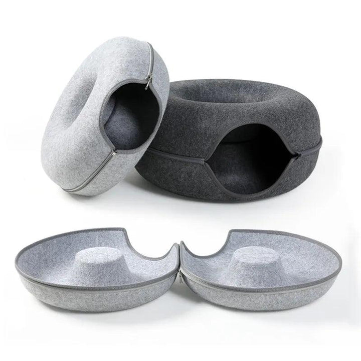 Lisslune | Purrfect Play & Relax Tunnel Bed - Interactive Cat Retreat
