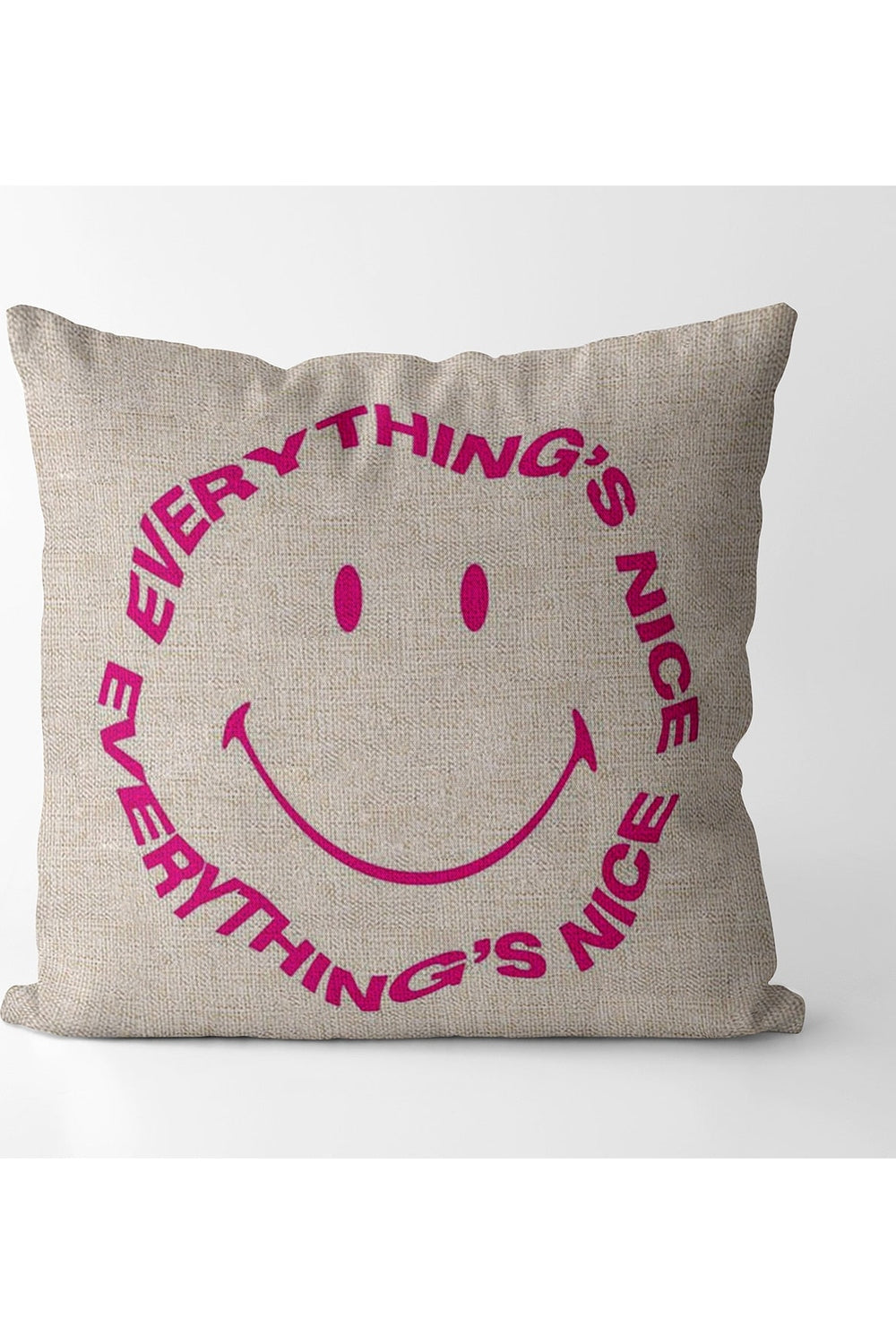 Lisslune | Pink square decorative pillowcase