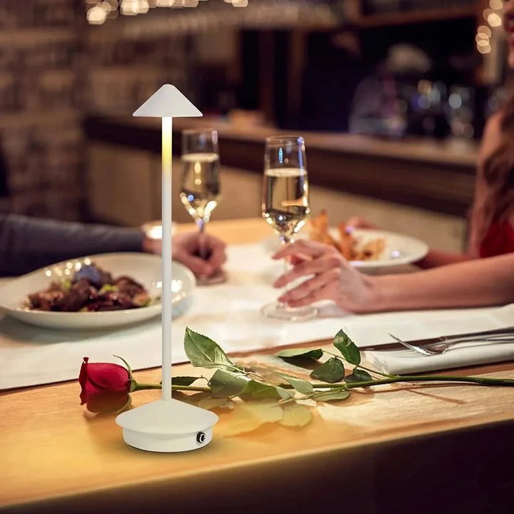 Lisslune | Rechargeable Table Lamp Creative Dining Room Touch Led Hotel Bar Coffee Pina Pro Table Lamp Decorative Desk Lamp