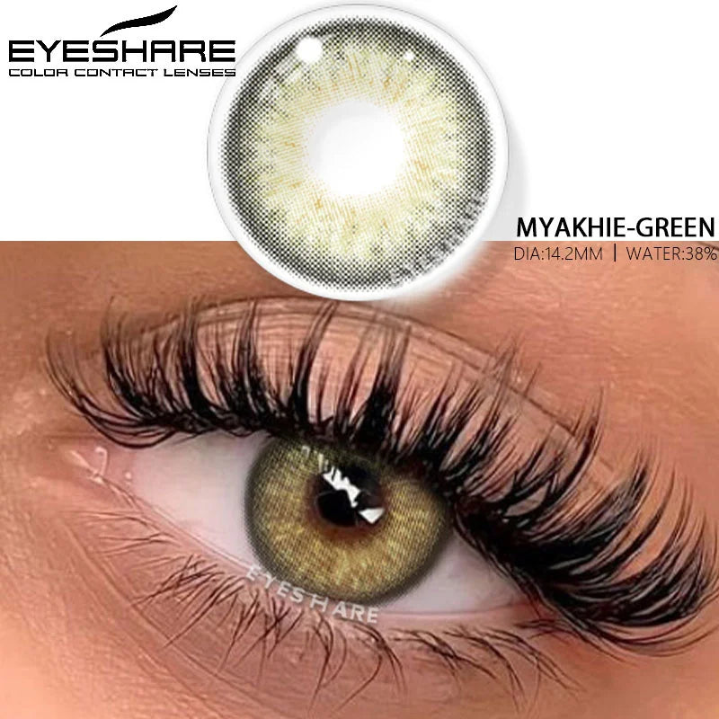 Rynx | 1 Pair Colored Contact Lenses for Cosmetic Eyes high-quality blue lenses gray contact lenses fashionable cosmetic green eye lenses
