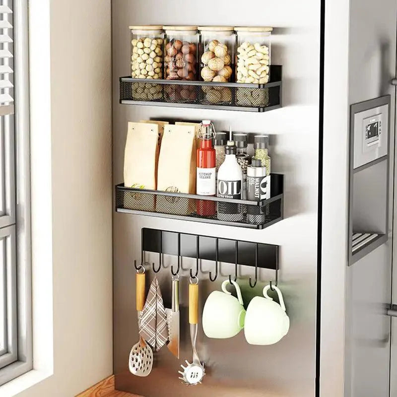 Lisslune | Magnetic Spice and Towel Holder for Kitchen Organization
