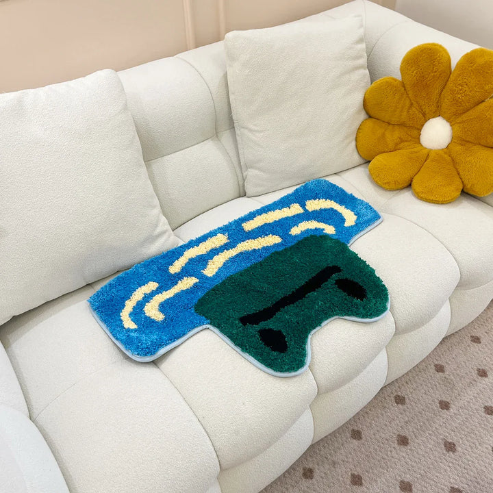 Rynx | Frog River Tufted Carpet Kids Soft Plush Tufted Cup Kitchen Carpet Rugs Non-Slip Absorbent Bathroom Mat Bedroom Toilet