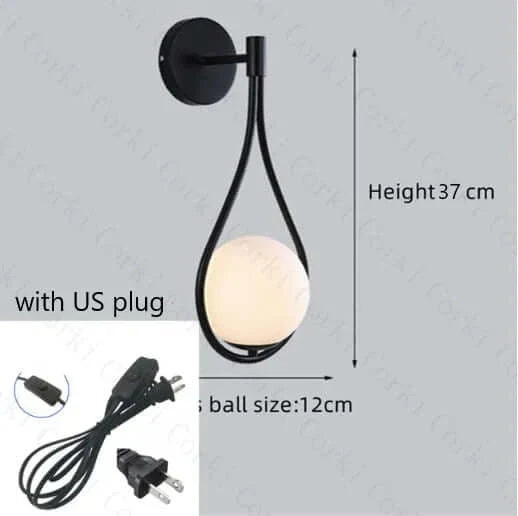 Lisslune | Drop Luxury Glass Balls Wall Lamp