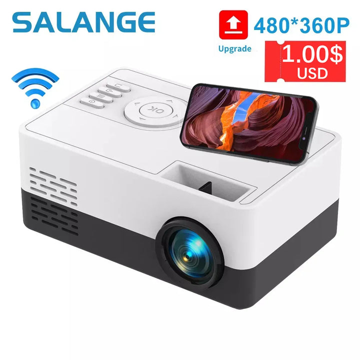 Lisslune | Lumino | Mini Projector | Portable | Miracast Support | HD Image | Compact Size