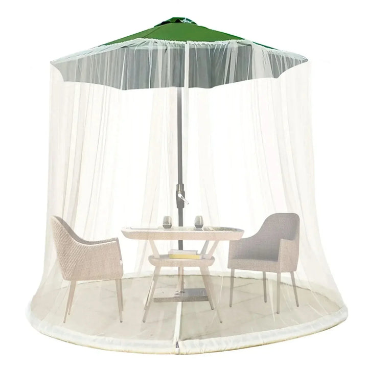 Lisslune | Mosquito net for sun umbrellas up to 4 m – Adjustable & with zipper
