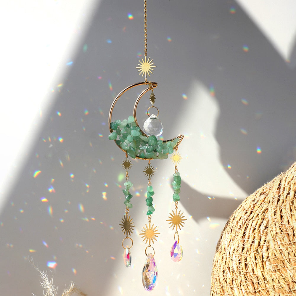 Lisslune | Crystal Sun Catcher Moon Decor