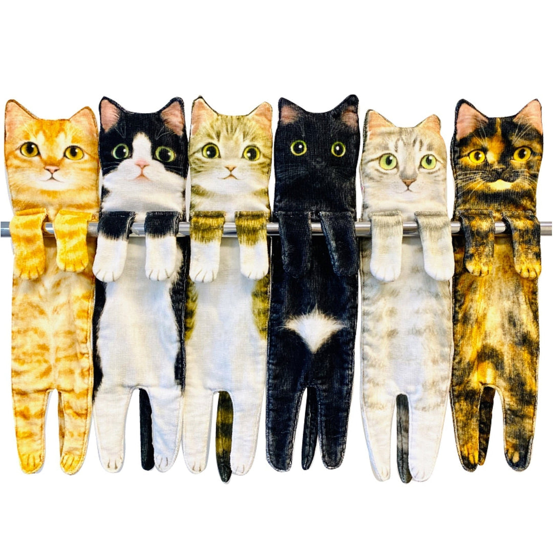 Lisslune | Quick-Dry Cat Soft Hand Towels