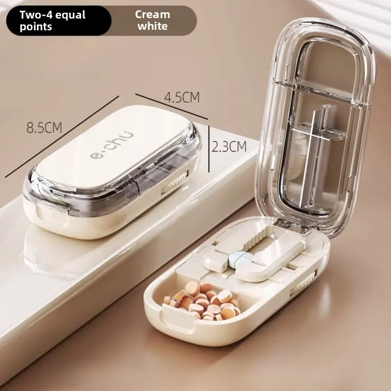Lisslune | Pocket Size Dustproof Pill Cutter Organizer