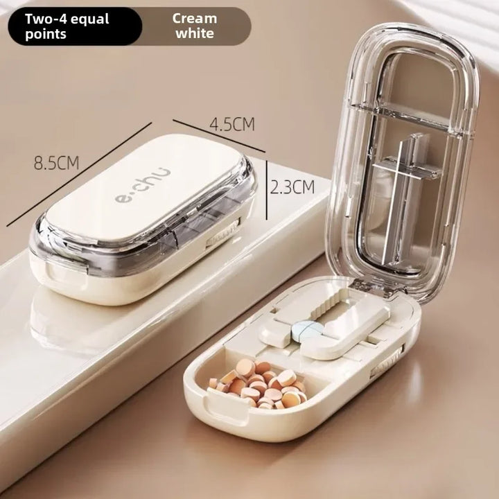 Lisslune | Pocket Size Dustproof Pill Cutter Organizer