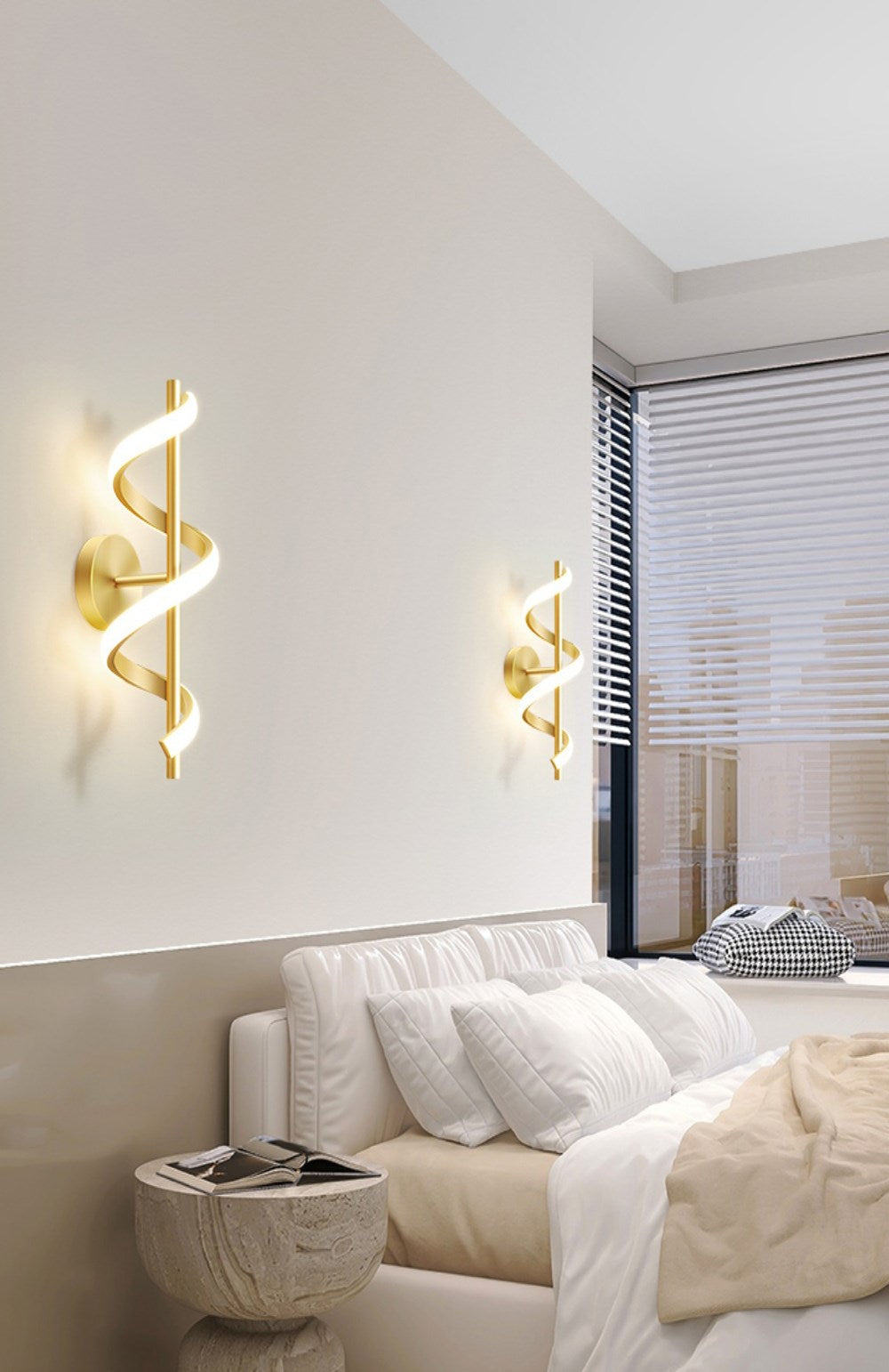 Lisslune | SpiralLume – Minimalist LED Wall Light with a Modern Edge