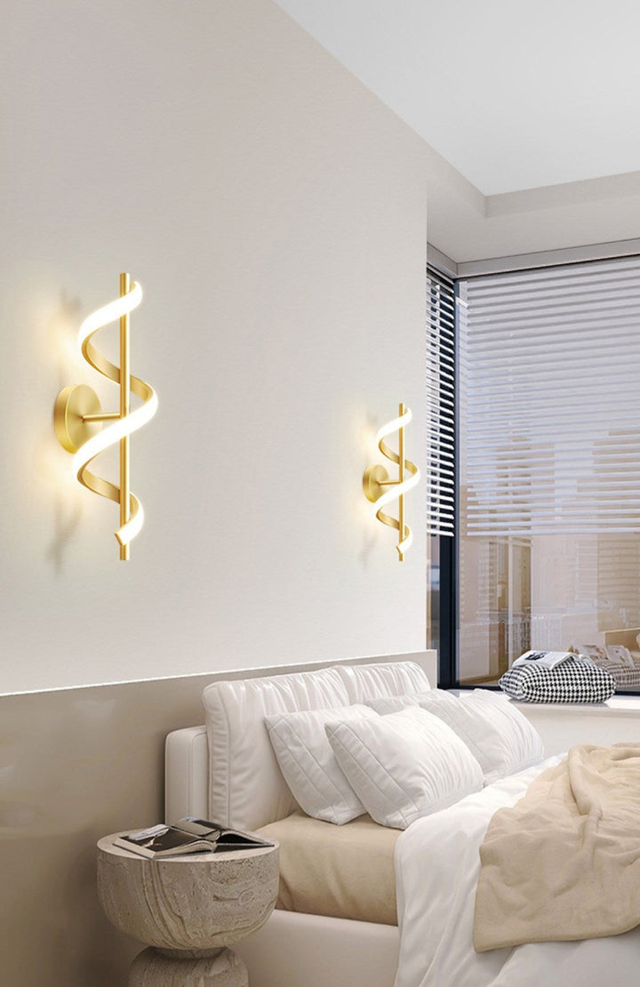 Lisslune | SpiralLume – Minimalist LED Wall Light with a Modern Edge