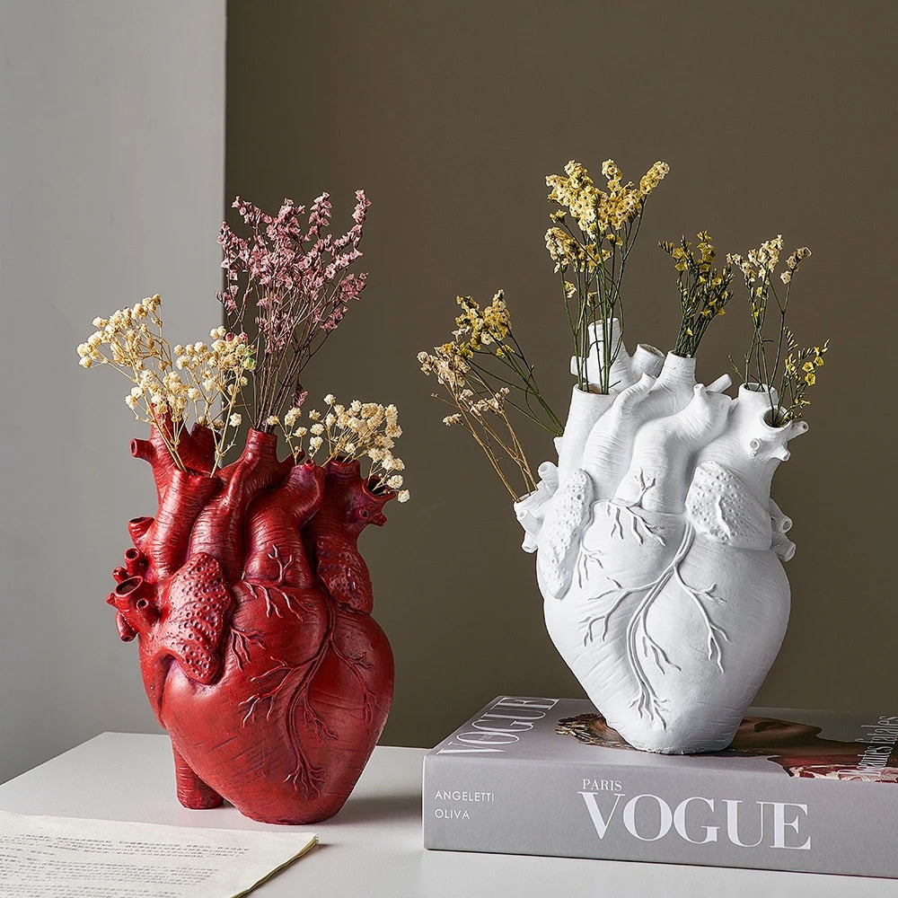 Lisslune | Heart Dry Plants Artificial Vase