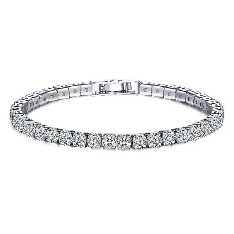 Lisslune | Tennis Bracelet – Shine with Attitude: Elegance in Sterling Silver and Hip-Hop Flair!