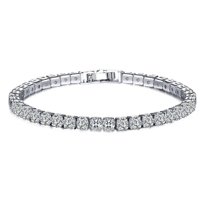 Lisslune | Tennis Bracelet – Shine with Attitude: Elegance in Sterling Silver and Hip-Hop Flair!