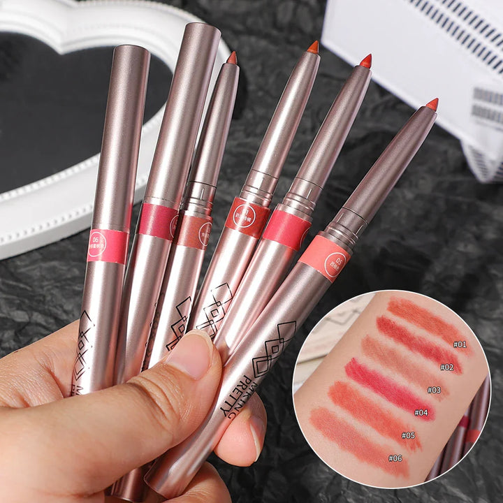 Rynx | Matte Smooth Waterproof Lipstick Velvet Nude Lipstick Pen Sexy Reddish Brown Pigments Makeup Long-lasting Lip Color Cosmetics