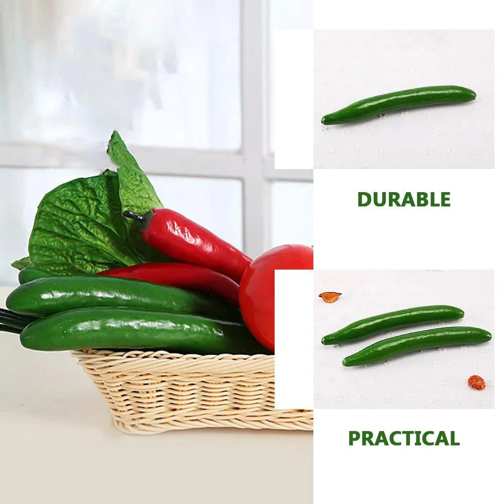 Lisslune | Realistic Artificial Cucumber for Stunning Home Decoration and Photography Props