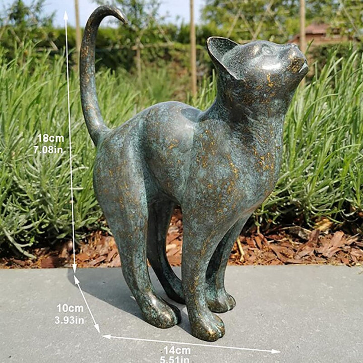 Lisslune | Enchanting Garden Cat Statues - Purr-fect Resin Decoration