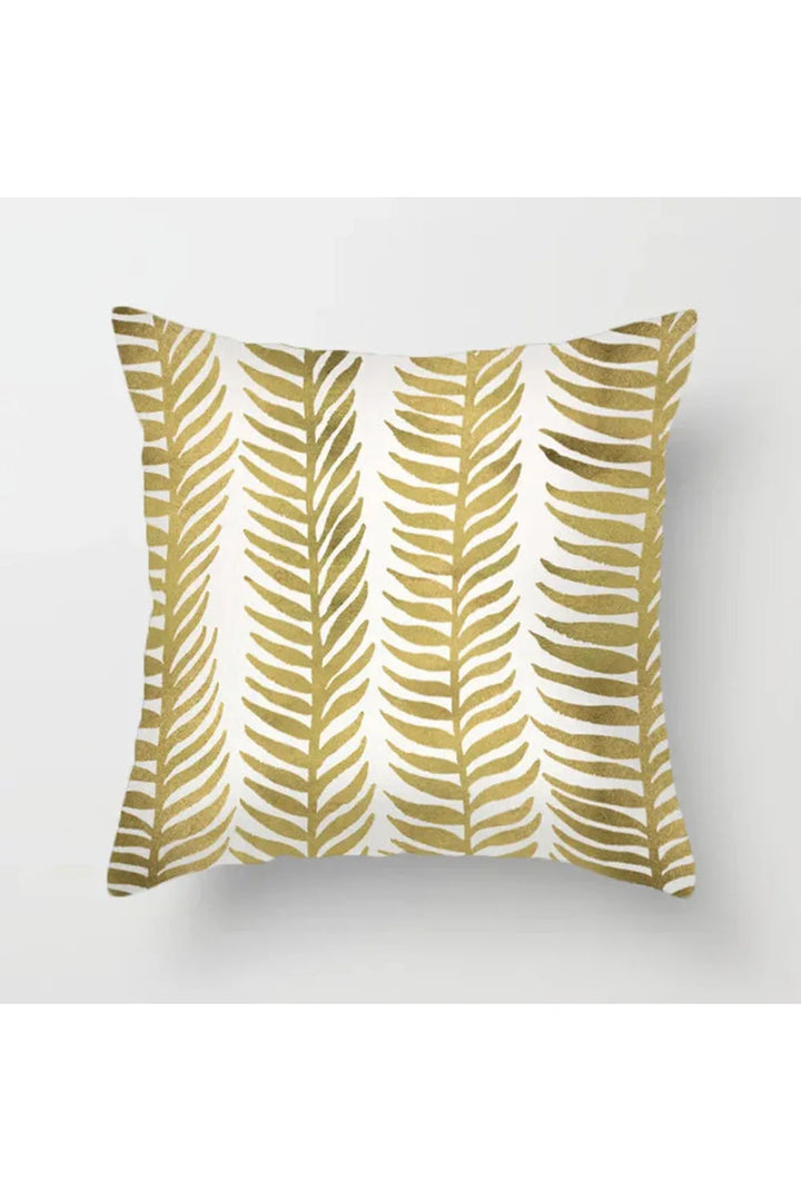 Lisslune | Yellow leaf polyester pillowcase