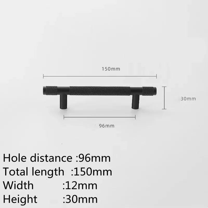 Lisslune | Refined Black and Gold Aluminum Cabinet Hardware Collection