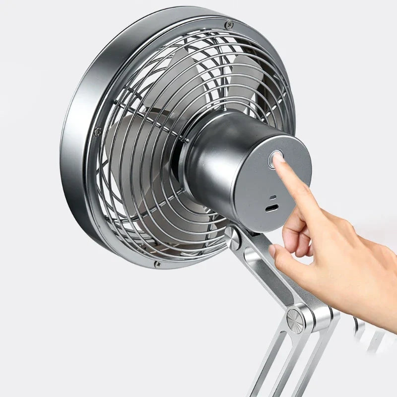 Lisslune | Height-Adjustable Stand Compact Turbo Mini Desk Fan