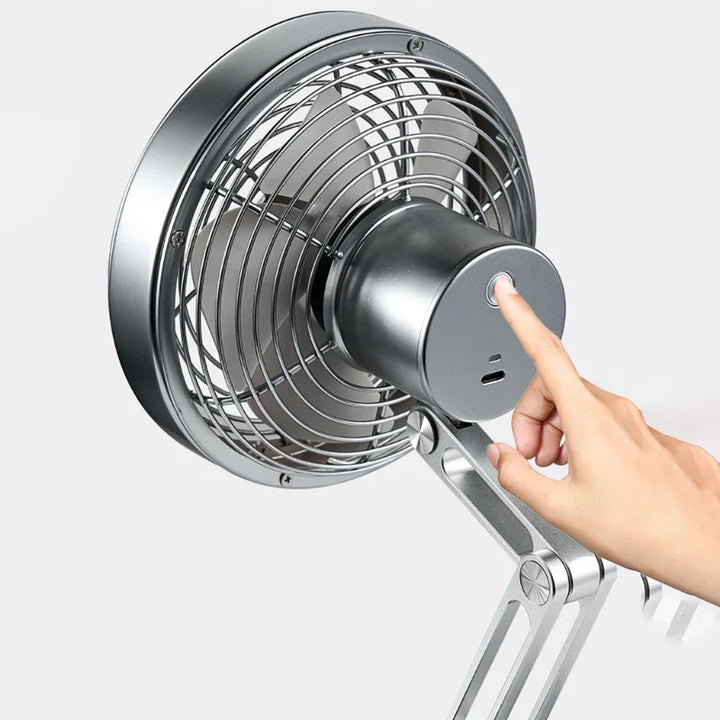 Lisslune | Height-Adjustable Stand Compact Turbo Mini Desk Fan