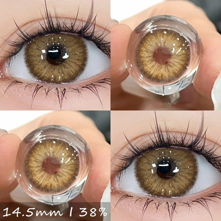 Rynx | 1 Pair Colorful Contact Lenses for Eyes Blue Contact Lenses Natural Gray Pupils Brown Lenses Green Lenses Contact Lenses