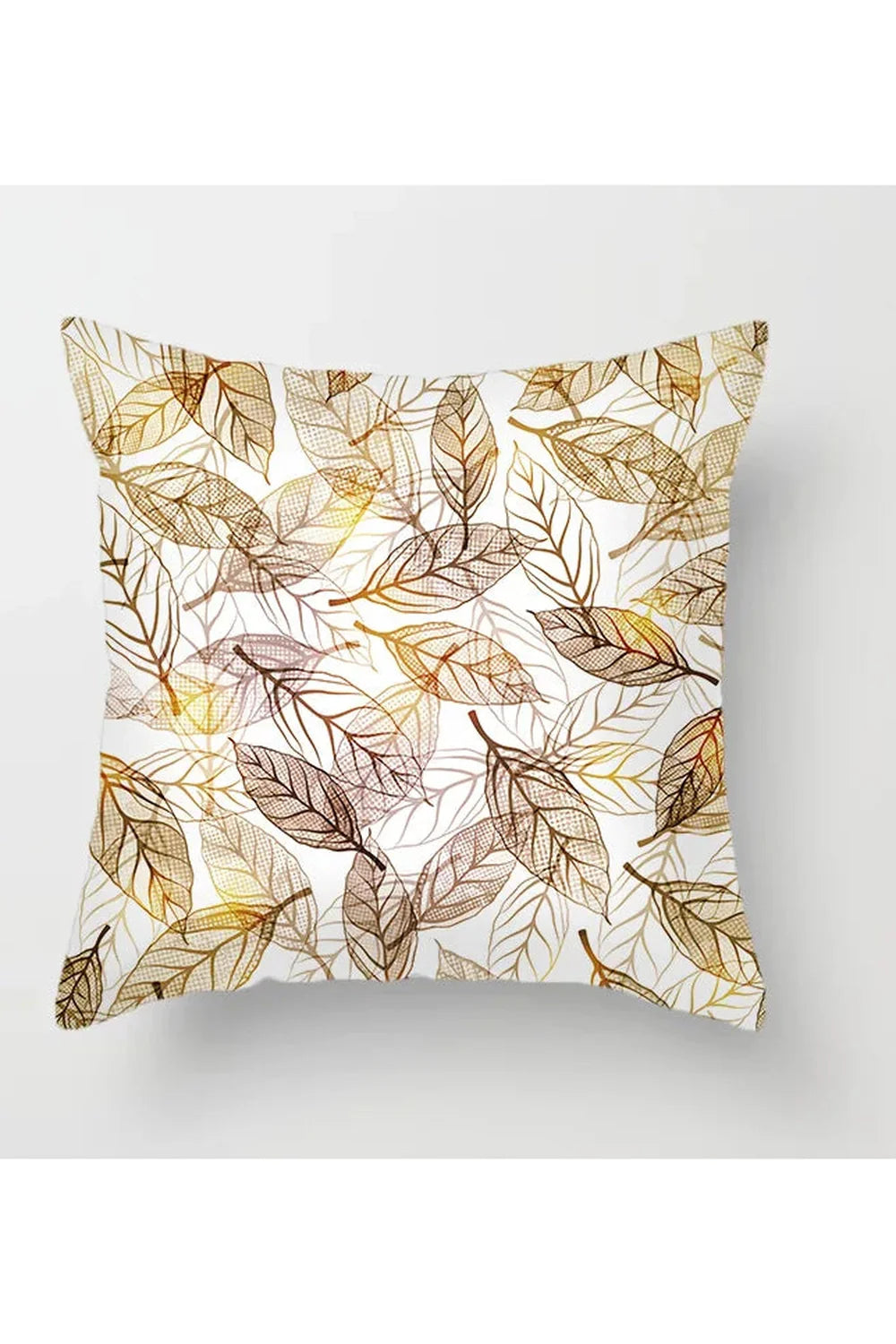 Lisslune | Yellow leaf polyester pillowcase