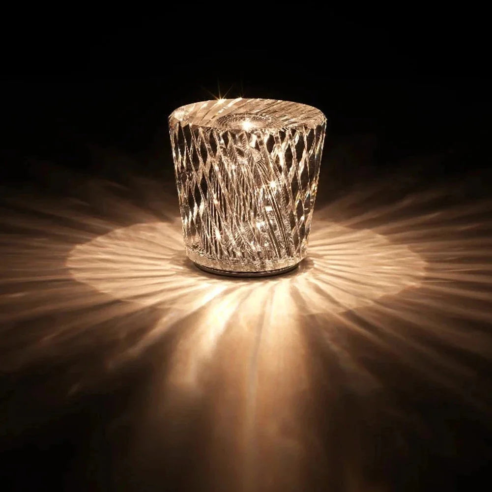 Lisslune | LumiGleam - Crystal faceted table lamp