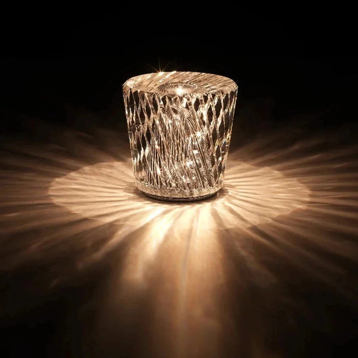 Lisslune | LumiGleam - Crystal faceted table lamp