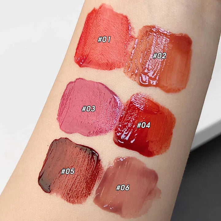 Rynx | Water Glass Lip Gloss Liquid Lipstick Waterproof Clear Moisturizing No Faded Color Gel Lipstick Makeup Women Korean Cosmetics