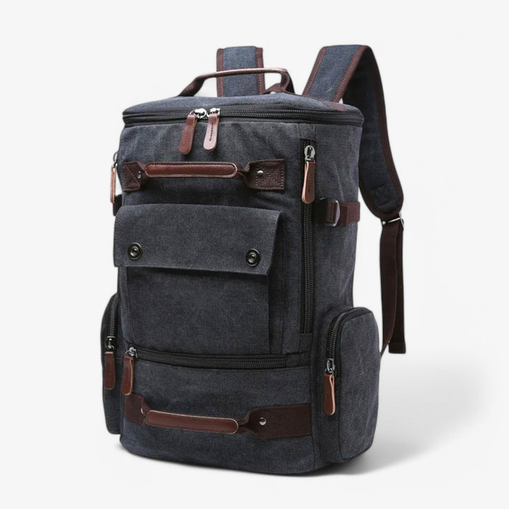 Lisslune | Vintage Canvas Backpack – Stylish & Functional with Laptop Compartment for Everyday & Adventure