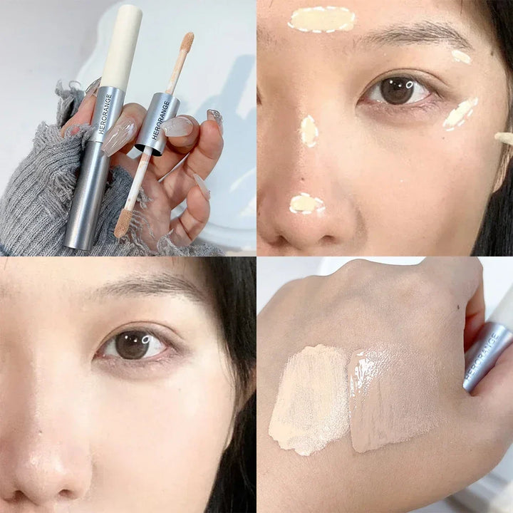 Rynx | Double-sided matte highlighter concealer stick waterproof long-lasting naturally brightening face concealer foundation cosmetics