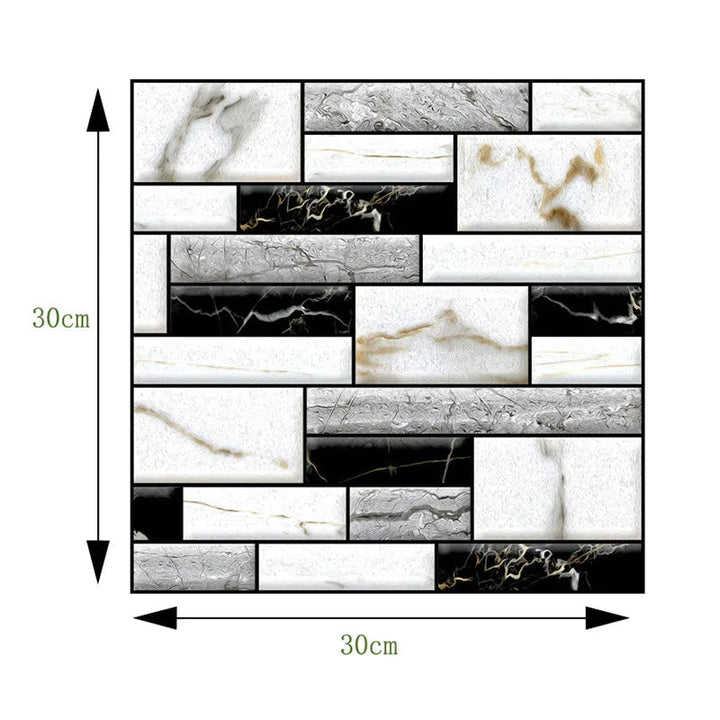 Lisslune | 3D Wall Brick Pattern Decal