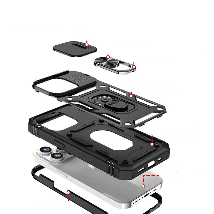 Lisslune | iPhone waterproof construction protective case including camera and display protection