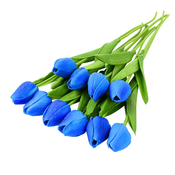 Lisslune | Artificial Flower Bouquet with Tulips, Decoration (10 Pieces)
