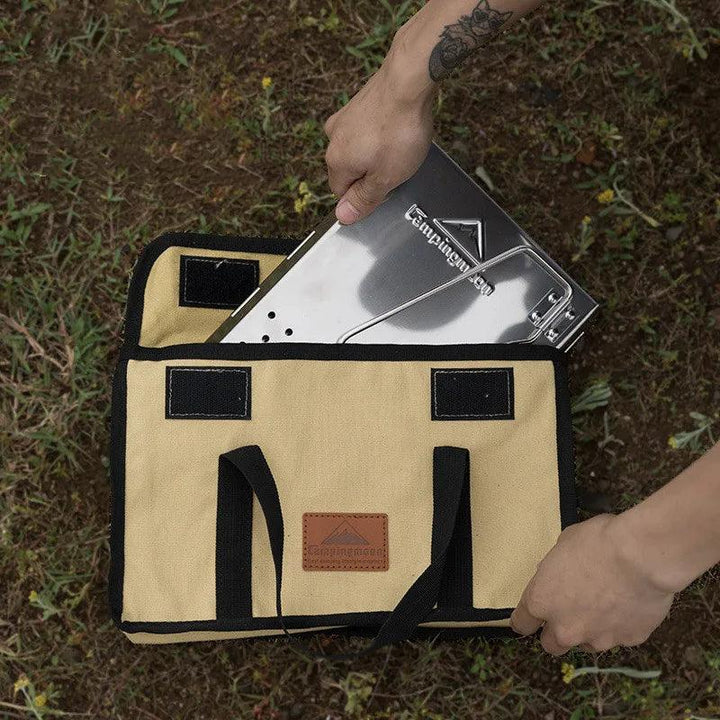 Lisslune | Portable Stainless Steel Charcoal Grill for Unforgettable Outdoor Parties