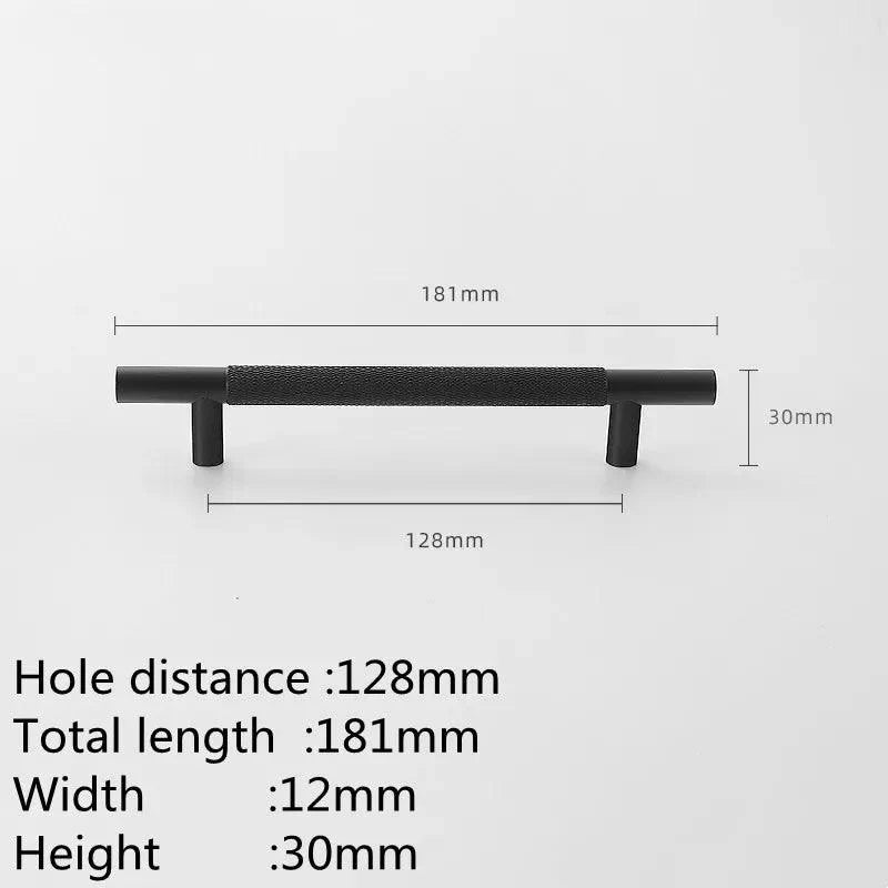 Lisslune | Refined Black and Gold Aluminum Cabinet Hardware Collection