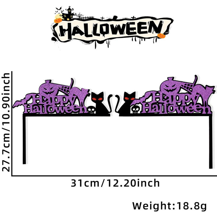 Rynx | Halloween Door Frame Decoration, Bats, Pumpkins, Spider Webs, Door and Window Corner Stickers, Halloween Home Decor