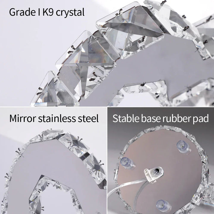 Lisslune | AmbientShine | Modern Crystal Table Lamp